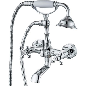 Wall Mount Bathtub Faucet Chrome Polish with Handheld Shower Chrome Polish Waterfall Widespread Bathroom Sink Faucet Deck