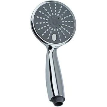 Shower Nozzle Handheld Shower Head 3 Spray Settings Massage Spa Detachable Hand Held Showerhead Chrome Face with