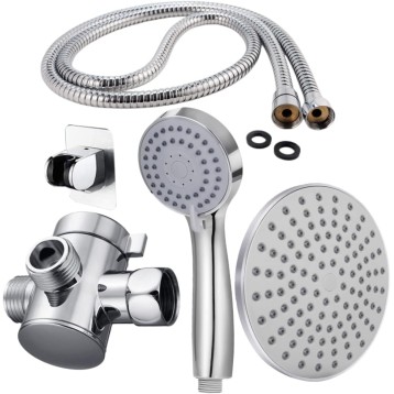 2 Sets Top Showerhead Suit Shower Supplies Stainless Steel Shower Head Bronze Overhead Shower Handheld Ceiling Spray Head Sprinkler Head for Hose Shower Nozzle Concealed Shunt Abs