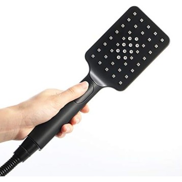 Black Handheld Shower Head Set High Pressure Handheld Showerhead Set with 3 Mode Water, Universal Handheld Shower Sprayer